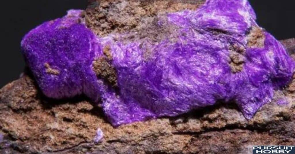 Sugilite stones from the Wessels Mine highlighting scarcity and value