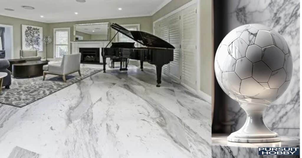 Detailed texture of Carrara marble.