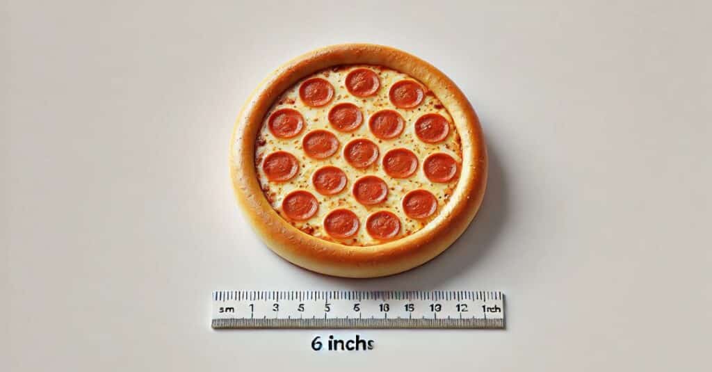 Small Pizza Size 6 Inches Long